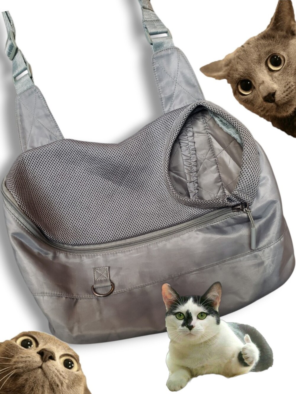 Pet Carrier Small Cat or Dog Durable Comfortable & Safe Cross Body Shoulder Bag